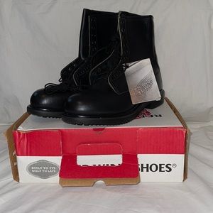 Men’s: Vintage Red Wing black combat boots